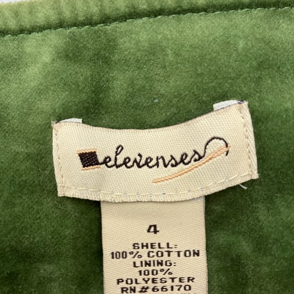 Anthropologie Elevenes Green Button-Front Skirt - Picture 3 of 8